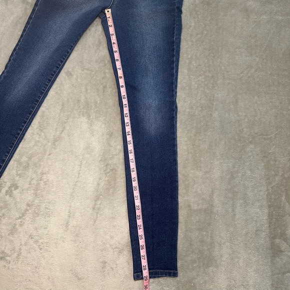 Fashion Nova Skinny Jeans Size 3 *22x29 High Rise Dark Wash Denim Casual Stretch - Picture 6 of 11